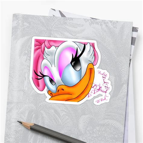 Daisy Duck Sticker By St09dr528 Redbubble
