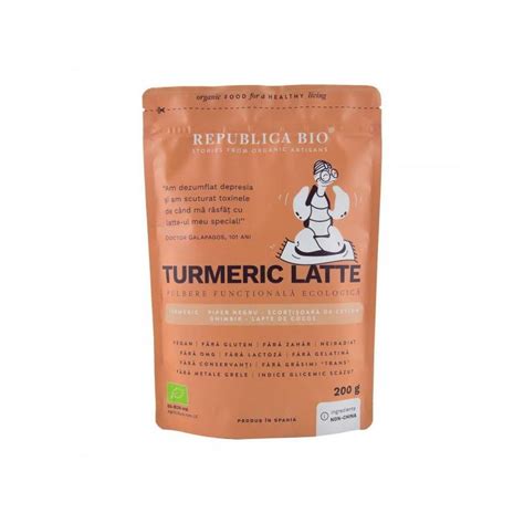 Turmeric Latte Pulbere Functionala Eco Bio 200g Republica Bio