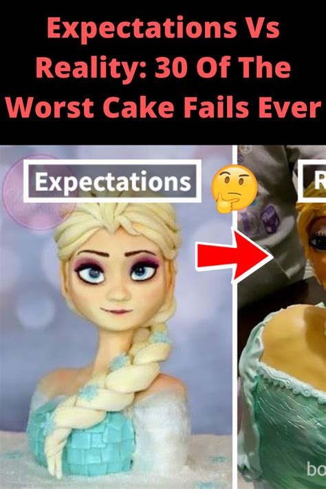 Expectations Vs Reality 30 Of The Worst Cake Fails Ever Expectation Vs Reality Bad Cakes