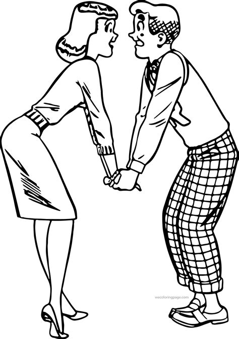 Archie Couple Coloring Page