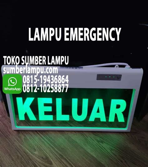 Maybe you would like to learn more about one of these? Lampu EXIT Keluar Emergency LED | sumberlampu.com