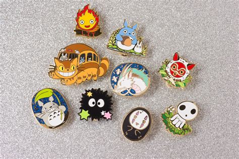 Studio Ghibli Hard Enamel Pin Collectors Set Accessory T Hayao