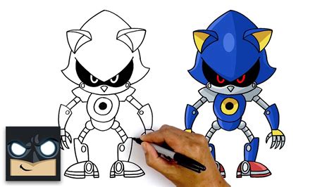 How To Draw Metal Sonic Sonic The Hedgehog Youtube