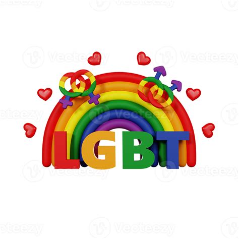 lgbtq rainbow lgbt pride month human rights 3d render icon 31107366 png