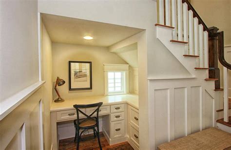How To Turn The Space Under Your Staircase Into A Home Office