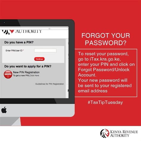 Kra Care On Twitter Have You Forgotten Your Itax Password To Reset