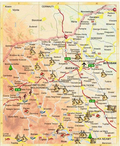 Harta Manastirilor Moldova