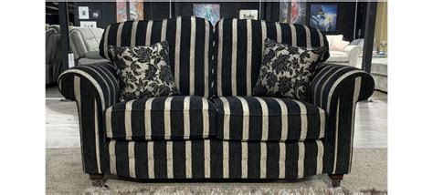 Black And White Striped Sofa Set Baci Living Room