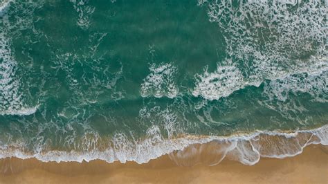Aerial View Of Ocean Waves · Free Stock Photo