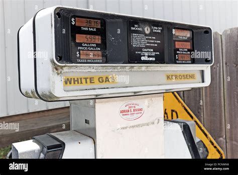 Outdoor White Gas And Kerosene Commercial Dual Fuel Pump In Ohio Amish