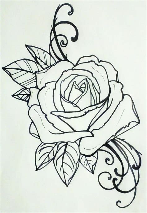 60 scroll tattoos for men manly paper design ideas. Tattoo Ideas Central | Rose tattoos, Flower tattoos, Tattoos