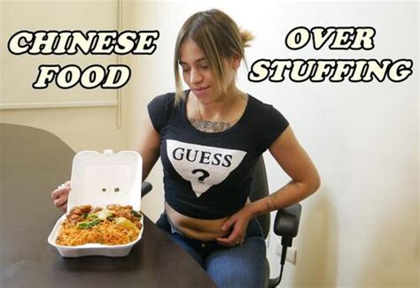 Chinese Food Over Stuffing Video Clips Stuffingeating Curvage