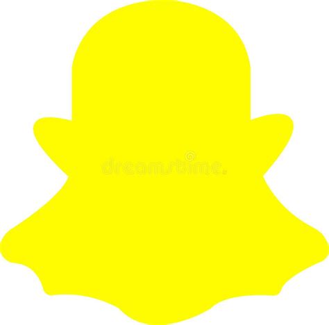 Snapchat Logo Messenger Icon Realistic Social Media Logotype Editorial