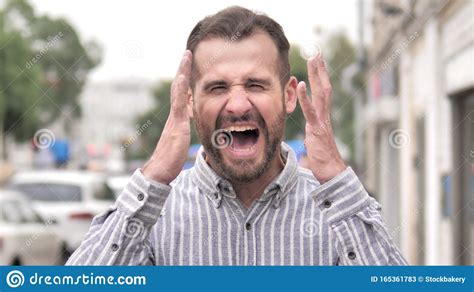 An Angry Man With Beard Pointing Finger At You Royalty Free Stock Photo