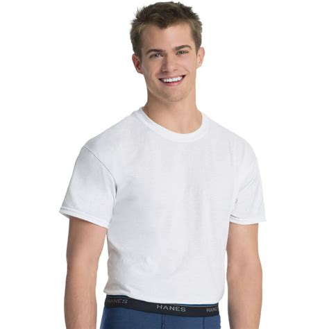 Hanes Mens 3 Pack Comfortblend White Crew T Shirt