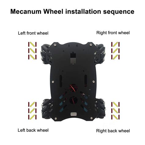 Buy Mecanum Wheel Robot Kit 4wd Omnidirectional Wheels Smart Robot Car