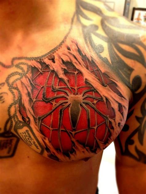 This is one comic art tattoo that i really dig. Spiderman | Ripped Skin/ Thru Skin Tattoos | Pinterest ...