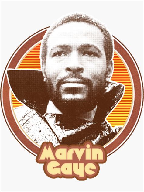 Marvin Gaye Retro Iconic Sticker For Sale By Deegancarr Redbubble