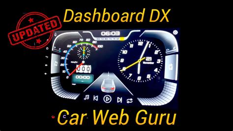 Updated Version Carwebguru Dashboard Dx Theme Youtube