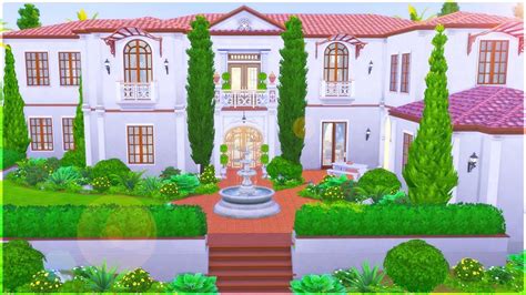 Beverly Hills Mansion Part 1 The Sims 4 Speed Build Youtube