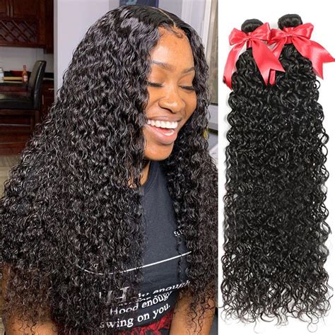 Deep Wave Bundles Deep Curly Hair Weaves Water Wave Bundles Inch