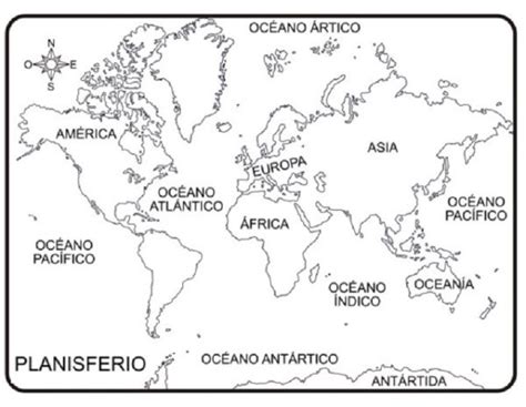 Dibujos De Los Continentes Para Colorear Descargar E Imprimir