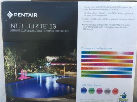 Pentair Intellibrite 5g Color Changing Led Pool Light For Sale In Miami