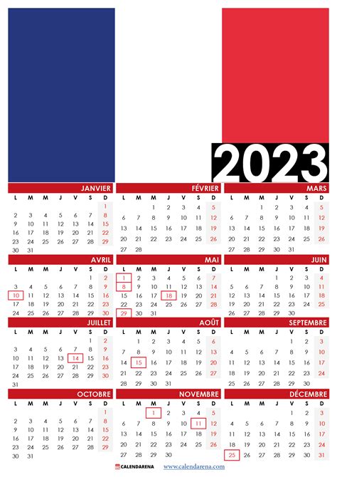 Calendrier 2023 Imprimer Calendarena