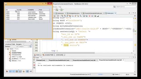 Conexión de Java con Oracle usando JFrame y JTable en Netbeans Parte 3