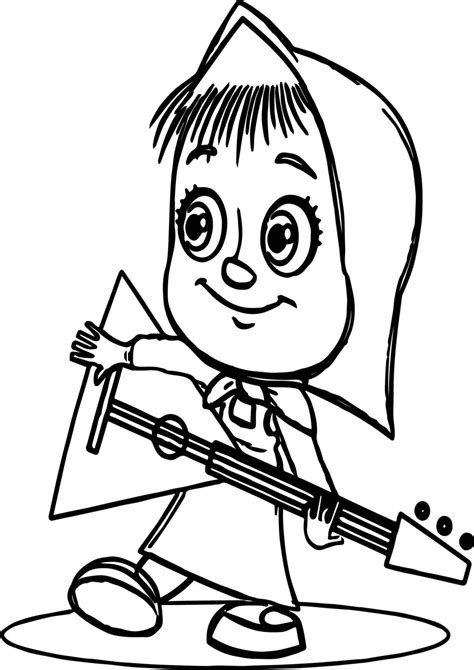 Masha And The Bear Coloring Sheets Coloring Pages