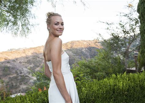 Hd Wallpaper Actresses Yvonne Strahovski Blonde Blue Eyes White Dress Wallpaper Flare