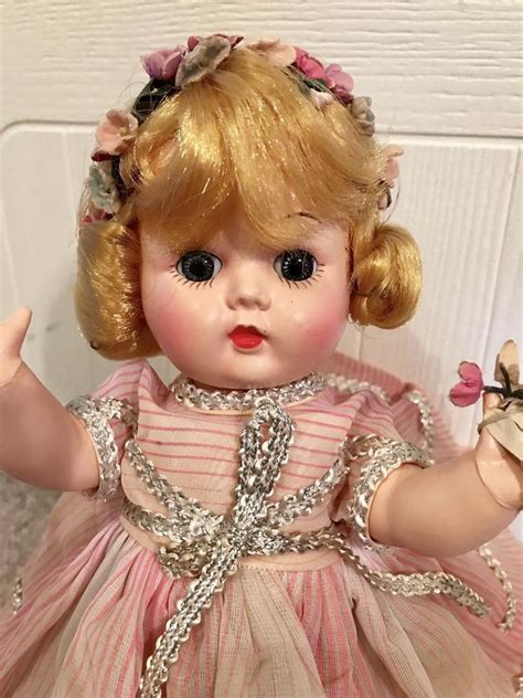 vtg 1950s miss addie block doll company 10 hard plastic walker doll pretty 1939745201