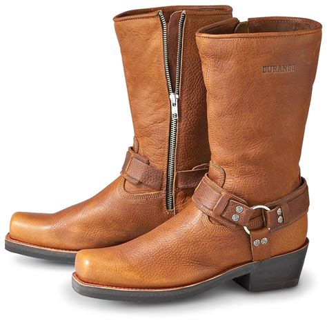 Mens Durango Boot® Side Zip Engineer Boots Brown 148370 Cowboy
