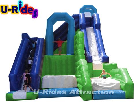 Inflatable Cliff Jump Inflatable Slide Inflatable Combo With Air Bag