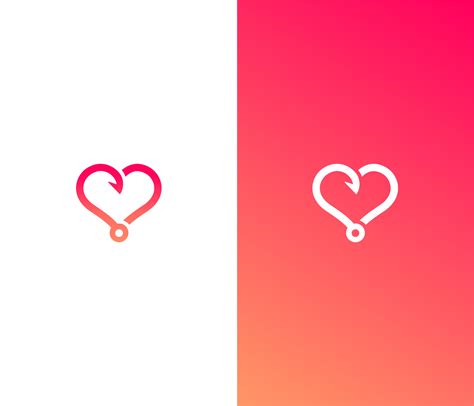 Casual Dating App Logo Hooked Rlogodesign