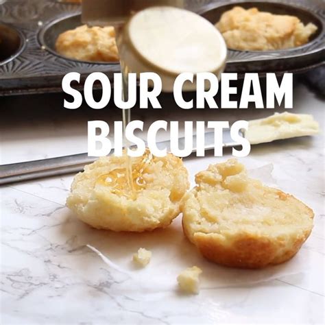 Chopped cilantro, flour tortillas, rotel, cooked chicken. Sour Cream Biscuits (3 ingredients!) | Recipe | Sour cream ...