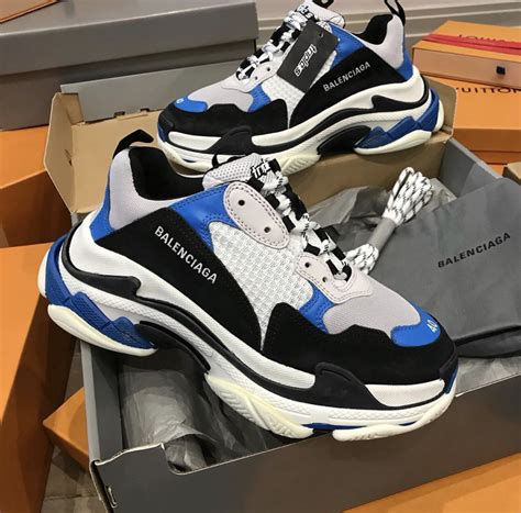 You'll find new or used products in balenciaga sneakers on ebay. Balenciaga New Season Blue/Black Triple Sneaker ...