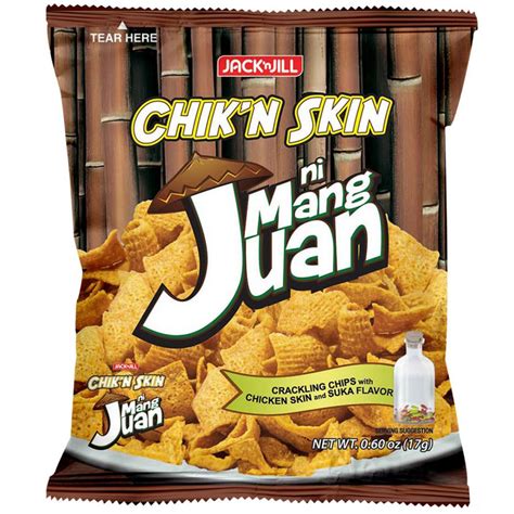 Chickn Skin Ni Mang Juan Chicken Skin And Suka Flavor 17g Shopee