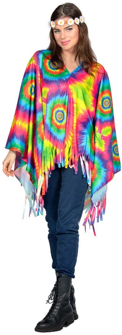 Poncho Hippie Tie Dye Kopen Carnavalsland Nl