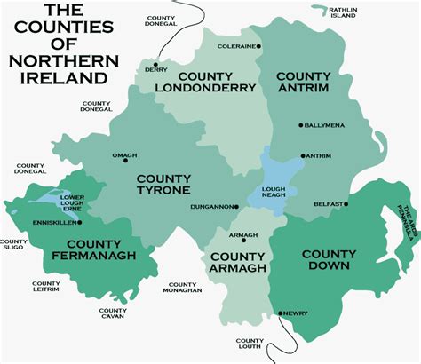 The Counties Of Northern Ireland Genealogy Ireland Northern Ireland