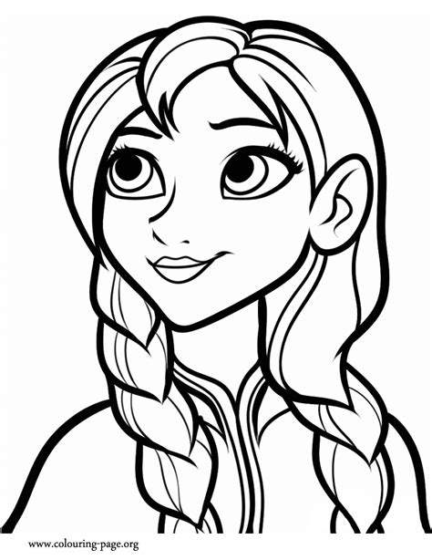 anna mask Colouring Pages