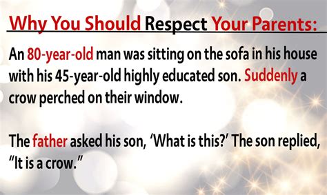 Why You Should Always Respect Your Parents Especially In