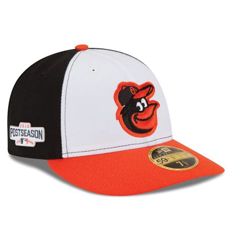 Take one for the team, get the vaccine. New Era Baltimore Orioles White/Orange 2016 Postseason Side Patch Low Profile 59FIFTY Fitted Hat