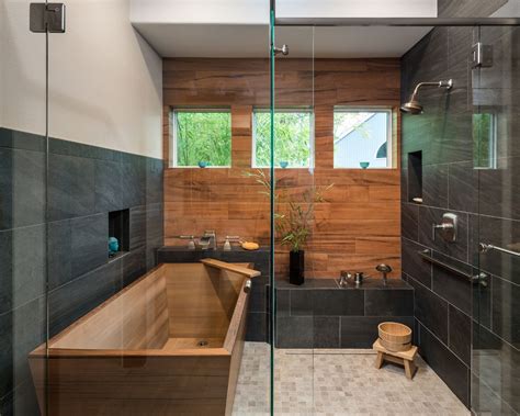 Japanese Inspired Spa Bathroom Remodel Japanese Bathroom Design