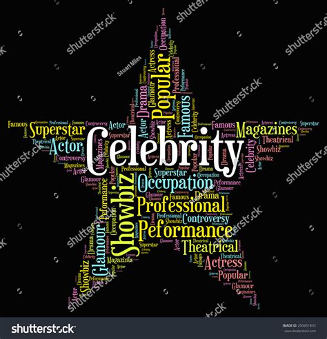 Celebrity Star Meaning Notorious Wordcloud Word Stock Illustration 293451833 - Shutterstock