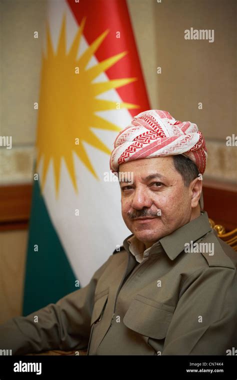 Massoud Barzani President Iraqi Kurdistan Stock Photo Royalty Free