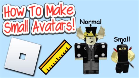 How To Get Small Avatar On Roblox 2024 Youtube