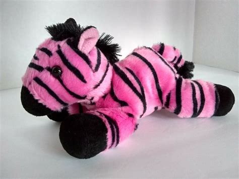 Aurora Pink Zebra 8 Mini Flopsie Soft Toy Stuffed Animal Plush Beanbag