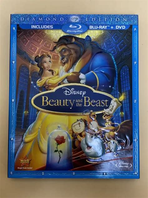 Disney Beauty And The Beast Diamond Edition Blu Ray And Dvd Movie 1991