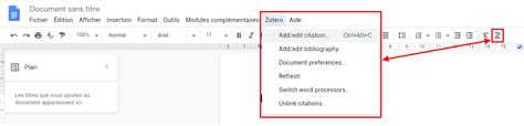 Utiliser Zotero Dans Google Docs Service Commun De La Documentation